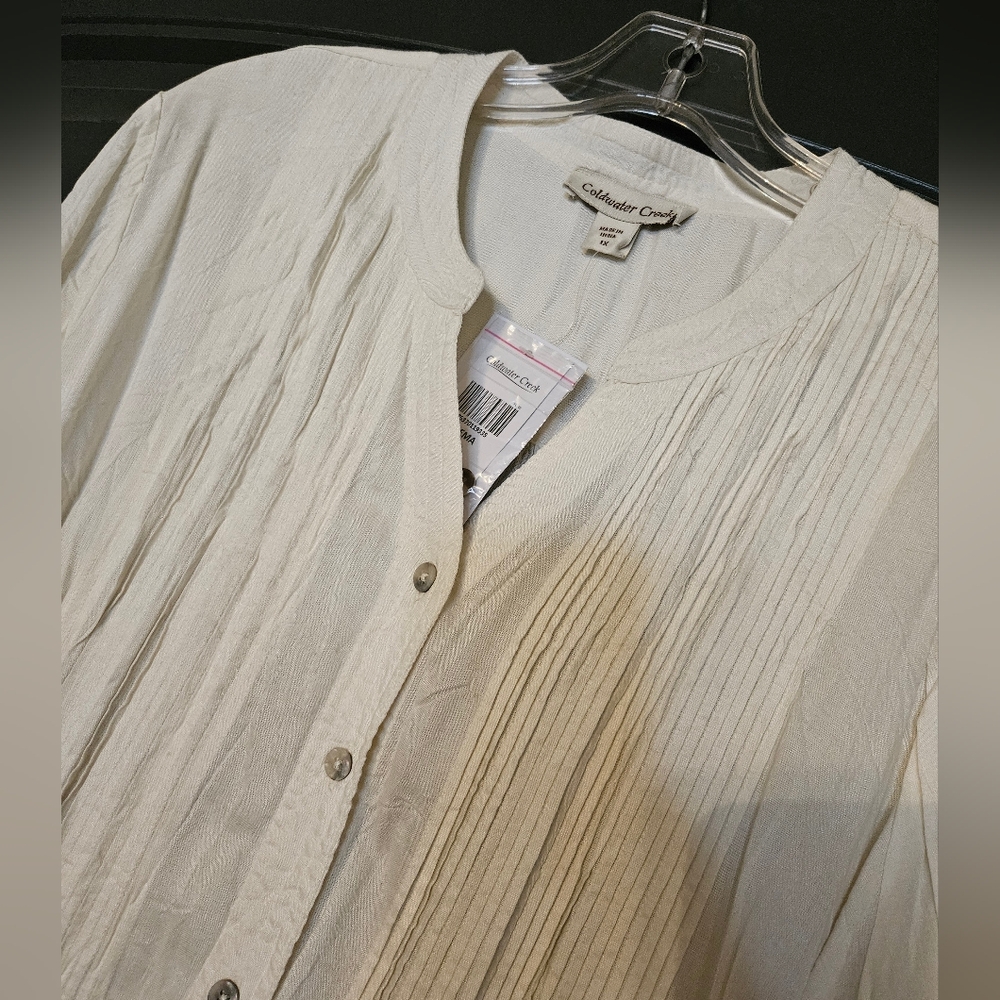 COLDWATER CREEK NWT 1X BLOUSE